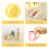 20 PCS Kitchen Playset with Wooden Toy Plates and Dishes, Montessori Kitchen Toys for Girls and Boys, Wooden Play Kitchen Accessories for Kids Toddlers Aged 3 and up view 2