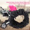 4Pcs Stroller Wheel Cover,Pram Stroller Wheel Covers Stroller Wheel Covers Black Accessories (L) view 2