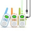 Inspireyes Walkie Talkies for Kids Rechargeable,Toys for Boys and Girls Ages 3-12, 3 Pack Long Range 2-Way Radios, Birthday Gifts,Christmas Stockings, Outdoor Play, Family Games, Hiking Camping Gear view 1