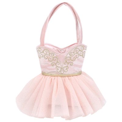 MON AMI Ballerina Shaped Purse 7.5x7.5, Cute Ballet Dance Gifts for Little Girls, Pink Tutu Bag