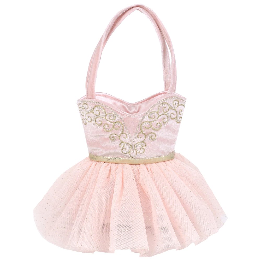 MON AMI Ballerina Shaped Purse 7.5x7.5, Cute Ballet Dance Gifts for Little Girls, Pink Tutu Bag