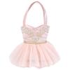 MON AMI Ballerina Shaped Purse  7.5x7.5, Cute Ballet Dance Gifts for Little Girls, Pink Tutu Bag view 1