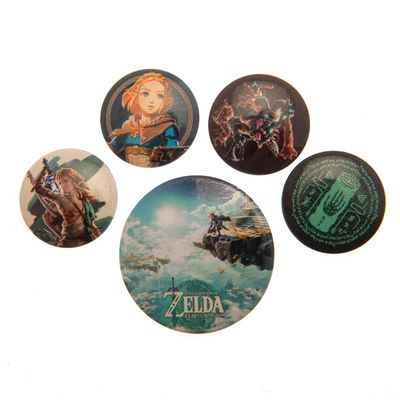 Pyramid International Blue Modern Badge Pack: The Legend of Zelda: Tears of the Kingdom (Hyrule Skies) Badges, Metal
