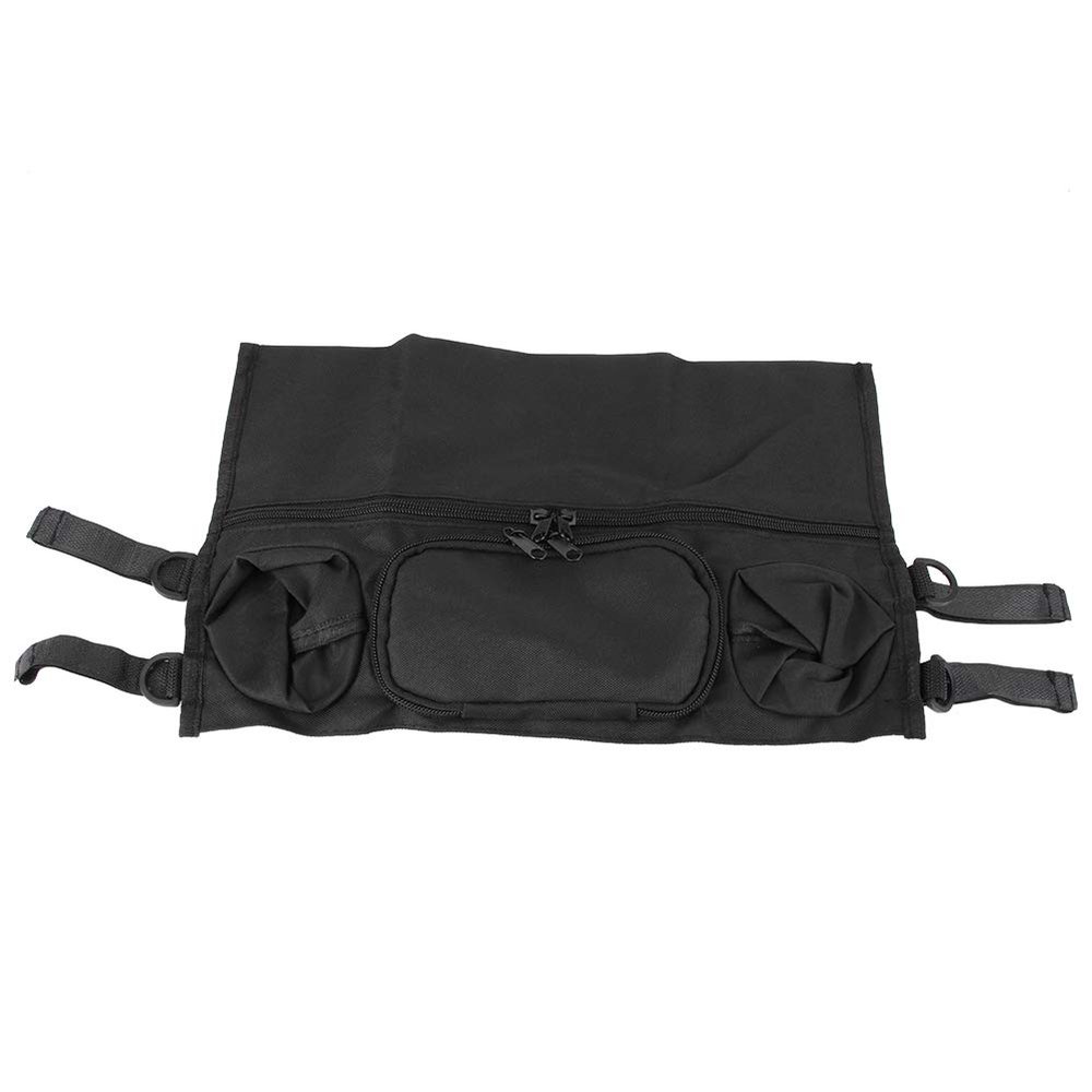 Jwthee Universal Stroller Organizer, Stroller Hanging Bag Stroller Caddy with Cup Holder Large Capacity Stroller Caddy Stroller Accessories for Outdoor