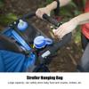 Jwthee Universal Stroller Organizer, Stroller Hanging Bag Stroller Caddy with Cup Holder Large Capacity Stroller Caddy Stroller Accessories for Outdoor view 2