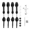 4PCS 1/10 RC Front & Rear Drive Shafts for TRAXXAS Hoss/Rustler/Slash/Stampede 4X4 2wd RC Car, Black view 2