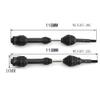 4PCS 1/10 RC Front & Rear Drive Shafts for TRAXXAS Hoss/Rustler/Slash/Stampede 4X4 2wd RC Car, Black view 4