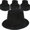 SGBETTER 30 Pack Children Top Hat Bulk Black Party Top Hat Plastic Magician Hat Tuxedo Costume Hat for Kids Role Play Party Supplies view 1