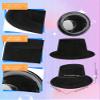 SGBETTER 30 Pack Children Top Hat Bulk Black Party Top Hat Plastic Magician Hat Tuxedo Costume Hat for Kids Role Play Party Supplies view 2