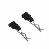 10pcs Black Metal RC Body Shell Clips with Pull Tab Spare Parts for AXIAL SCX24 AXI90081 AXI0001 view 2