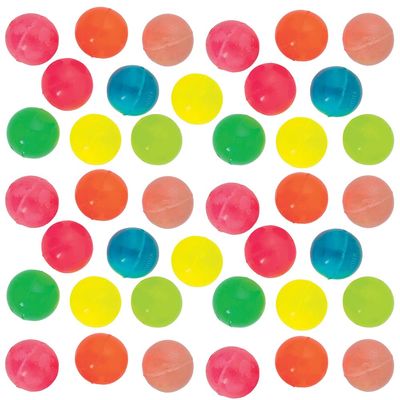 Assorted Neon Bouncing Rubber Balls -1.75" (6 Packs of 18) Fun & Colorful Toys - Great Party Favors for Birthdays, Themed Parties & More