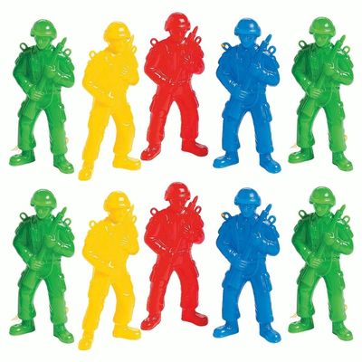 Assorted Plastic Paratrooper Toys - 4.25" (6 Sets) - Fun & Colorful Figures - Perfect for Party Favors, Outdoor Play, and Themed Events