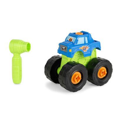 Build-A-Buddy Monster Truck Toy - 2-in-1 Building Toys for Take Apart Play - Kids Building Sets - Construction Toys Ages 18 Months and Up