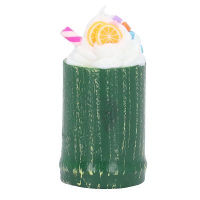 10Pcs Miniature Dollhouse Milk Tea Cup Model DIY Decoration for Dollhouse Collectors (Fruit)