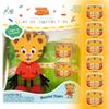 Glo Pals x Daniel Tiger's Neighborhood Water-Activated Bath Toy with 6 Reusable Light-Up Cubes for Sensory Play (Cubes with Character) view 1