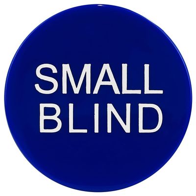 Casino Style Small Little Blind Poker Button - Large 2 Inch Size!
