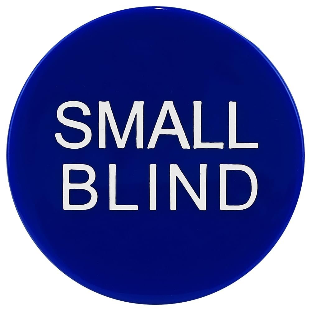 Casino Style Small Little Blind Poker Button - Large 2 Inch Size!