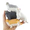 4 Fat Stretchy Cat Crushed Bead Sand Filled - Kitty Lover Sensory Fidget Toy Weighted (4 Fat Cats (All 4 Colors)) view 3