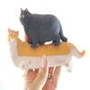 4 Fat Stretchy Cat Crushed Bead Sand Filled - Kitty Lover Sensory Fidget Toy Weighted (4 Fat Cats (All 4 Colors)) view 4