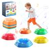 Holyton Music Light Up Stepping Stones for Kids, 5-Pack Sensory Balance Stones, Non-Slip Toddler Stepping Toys for Ages 3-8, Ideal for Sensory Training & Great Gift for Indoor & Outdoor Play view 1