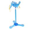 Kids Karaoke Machine with 2 Microphones - Singing Stand Toy for Girls 3-6 Years Old, LED s, MP3 Player Plug-in - Christmas & Birthday Gift - Blue view 3