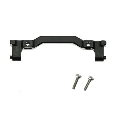 Aluminum Alloy Front Bumper Mounts Servo Stand for Axial SCX24 90081 1/24 RC Crawler Car - Black