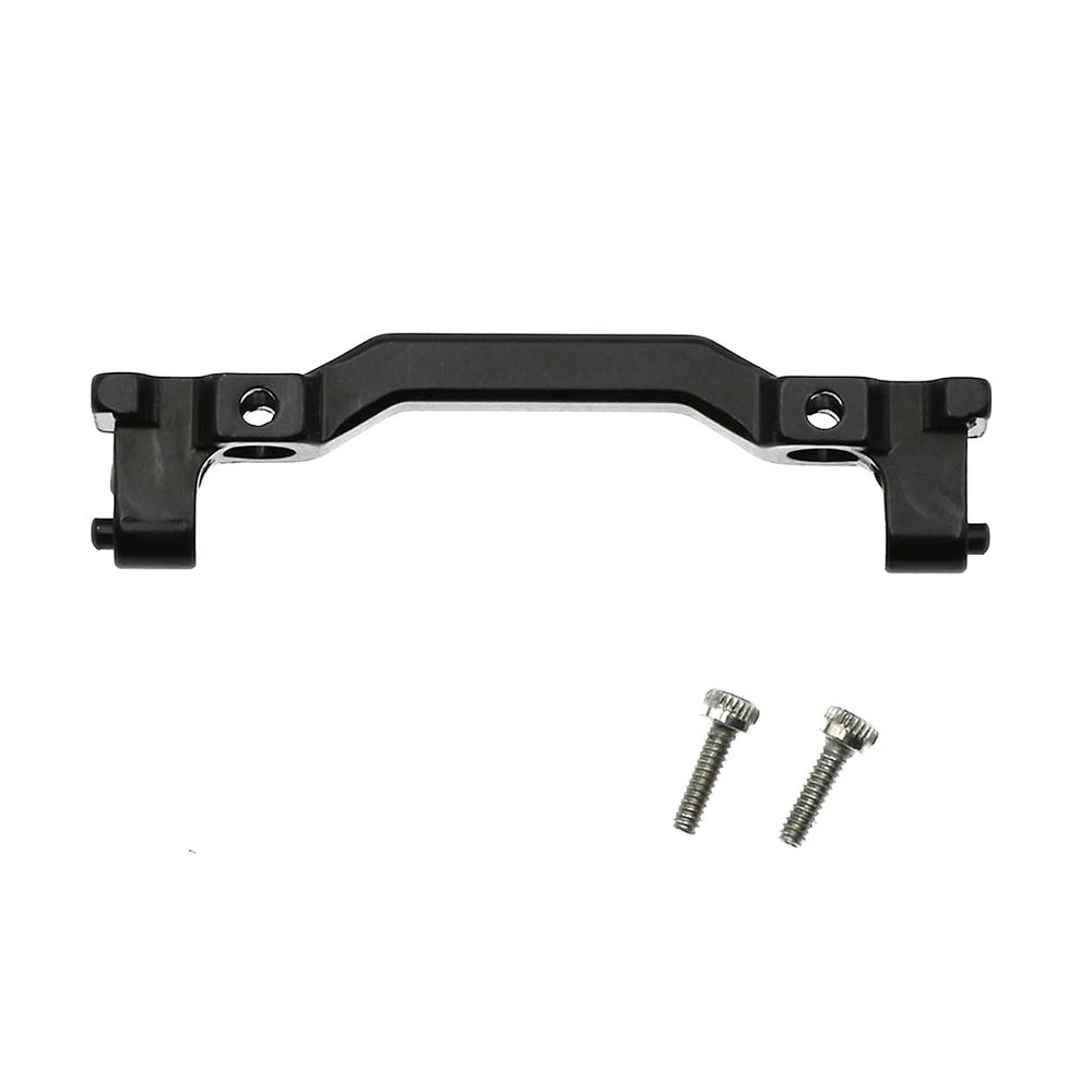 Aluminum Alloy Front Bumper Mounts Servo Stand for Axial SCX24 90081 1/24 RC Crawler Car - Black