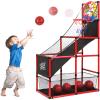 AOKESI Arcade Basketball Game Set Indoor for Kids Basketball Hoop Outdoor Sports Play Toy for Toddler Boys Girls 3-5 6-7 8-12 Years Old Adjustable Height with 4 Balls view 1