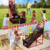 AOKESI Arcade Basketball Game Set Indoor for Kids Basketball Hoop Outdoor Sports Play Toy for Toddler Boys Girls 3-5 6-7 8-12 Years Old Adjustable Height with 4 Balls view 2