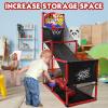 AOKESI Arcade Basketball Game Set Indoor for Kids Basketball Hoop Outdoor Sports Play Toy for Toddler Boys Girls 3-5 6-7 8-12 Years Old Adjustable Height with 4 Balls view 4
