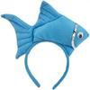 GANPUB 1Pc Goldfish Marine Life Sea Animal Costume Headband Accessories for Halloween Dress Up,Women's Fashion Headbands,Headbands for Women's Hair, Wide for HairBlue view 1