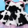 ABEWIP Baby Girls Dalmatian Cow Puppy Dog Tutu Dress Toddlers Santa Romper Dress Infants Halloween Dress up Outfit with Headband Halloween Birthday Party Dress Up for Kids Pink Cow 6-12M view 4