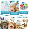 3 Packs 48 Large Piece Puzzle for Seniors,Dementia Alzheimer's Products Activities for Elderly Adults,Alzheimers Puzzle Memory Cognitive Games Easy Jigsaw Puzzle Gifts with 3 Storage Bags view 3