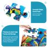 3 Packs 48 Large Piece Puzzle for Seniors,Dementia Alzheimer's Products Activities for Elderly Adults,Alzheimers Puzzle Memory Cognitive Games Easy Jigsaw Puzzle Gifts with 3 Storage Bags view 4