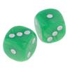 Xiaojikuaipao 50Pcs 16mm Dotted D6 Dice Set for RPG Gaming - Acrylic Material, Party Role Playing and Table Game Props - Great for D&D MTG Fun - Green view 2