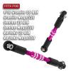 BRCatWPark 6pcs Aluminum Turnbuckles Camber Links Upgrades Part for 1/10 Granite 3S BLX(Mega550) Senton 3S BLX(Mega550) Vorteks 3S BLX(Mega550),RC Alloy Adjustable Turnbuckles Hop-Up,Pink view 2