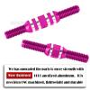 BRCatWPark 6pcs Aluminum Turnbuckles Camber Links Upgrades Part for 1/10 Granite 3S BLX(Mega550) Senton 3S BLX(Mega550) Vorteks 3S BLX(Mega550),RC Alloy Adjustable Turnbuckles Hop-Up,Pink view 3