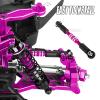 BRCatWPark 6pcs Aluminum Turnbuckles Camber Links Upgrades Part for 1/10 Granite 3S BLX(Mega550) Senton 3S BLX(Mega550) Vorteks 3S BLX(Mega550),RC Alloy Adjustable Turnbuckles Hop-Up,Pink view 4