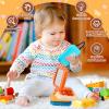 ZCOINS Toddler Travel Toys Busy Cube, Montessori Busy Board for Toddlers, Fine Motor Skills Toys for 1.5-2 Year Old, Toddler Stocking Stuffers Airplane Activitie Cube 18 Months Fidget Board Gift view 4
