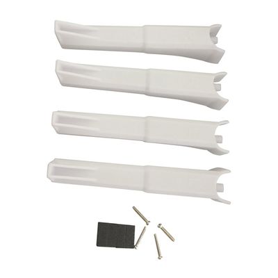 Xiaojikuaipao 4pcs RC Extended Landing Gear Legs for X4 H501S H501C Drone Quadcopter, Upgrade Parts Set with Quick Release Design, Plastic Material, 4 Colors, Spare Set - White