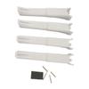 Xiaojikuaipao 4pcs RC Extended Landing Gear Legs for X4 H501S H501C Drone Quadcopter, Upgrade Parts Set with Quick Release Design, Plastic Material, 4 Colors, Spare Set - White view 1