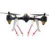 Xiaojikuaipao 4pcs RC Extended Landing Gear Legs for X4 H501S H501C Drone Quadcopter, Upgrade Parts Set with Quick Release Design, Plastic Material, 4 Colors, Spare Set - White view 3