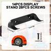 NQEUEPN 14pcs Car Display Wall Mount, Showcase Your Collectible Car with Premium Vertical Wall Mount with Screws Ideal for Toy Car Enthusiasts for Speed Champion Series view 2