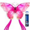 SGftre Piece Set Butterfly Kites for Kids and AdultsEasy to Fly Outdoor Toy for Boys and Girls, for Children, Ideal for Beach and Outdoor Activities (Pink Dreamy Butterfly, 1) view 1