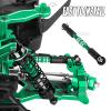 BRCatWPark 6pcs Aluminum Turnbuckles Camber Links Upgrades Part for 1/10 Granite 3S BLX(Mega550) Senton 3S BLX(Mega550) Vorteks 3S BLX(Mega550),RC Alloy Adjustable Turnbuckles Hop-Up,Green view 4