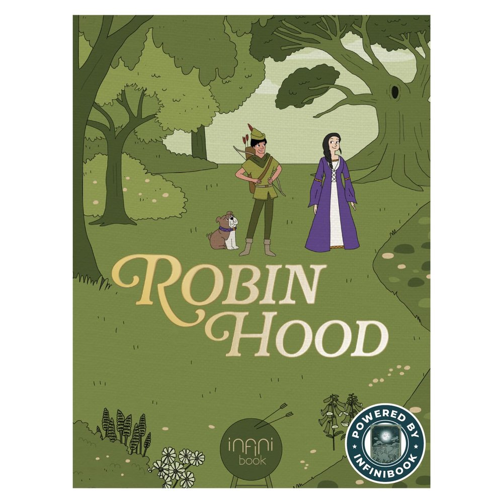 Cali's Books Robin Hood infinibooklet - infinibook Interactive Storybook for Kids, Learning Book for Toddlers