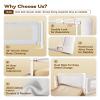 Bed Rail for Toddlers, Thickened & Reinforced Bedrails for Queen with Double Child Lock, Upgraded Toddler Bed Rails with Height Adjustable, Kids Baby Bed Rail Guard, Grey, 1Side 60" Lx28 H view 4