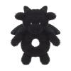 Apricot Lamb Dragon Rattle Soft Baby Rattle for Boys and Girls, Plush Stuffed Animal Rattle Toy Lovey for The Newborn, 0-3 Months, 0-6 Months and Above, 4.8 Inches (Black) view 1