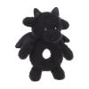 Apricot Lamb Dragon Rattle Soft Baby Rattle for Boys and Girls, Plush Stuffed Animal Rattle Toy Lovey for The Newborn, 0-3 Months, 0-6 Months and Above, 4.8 Inches (Black) view 4