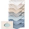 Konssy Muslin Baby Burp Cloths Sets for Unisex- 7 Pack Soft 100% Cotton Burping Clothes for NewbornBaby Girls and Boys view 1